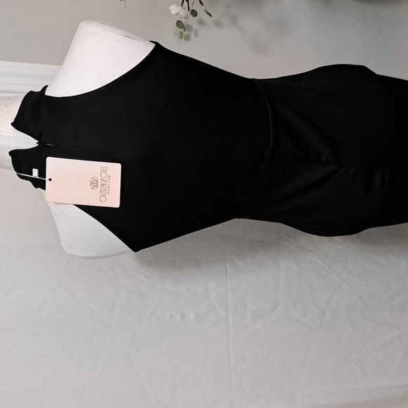 Outrageous Fortune BodyCon Black Dress - Picture 2 of 8